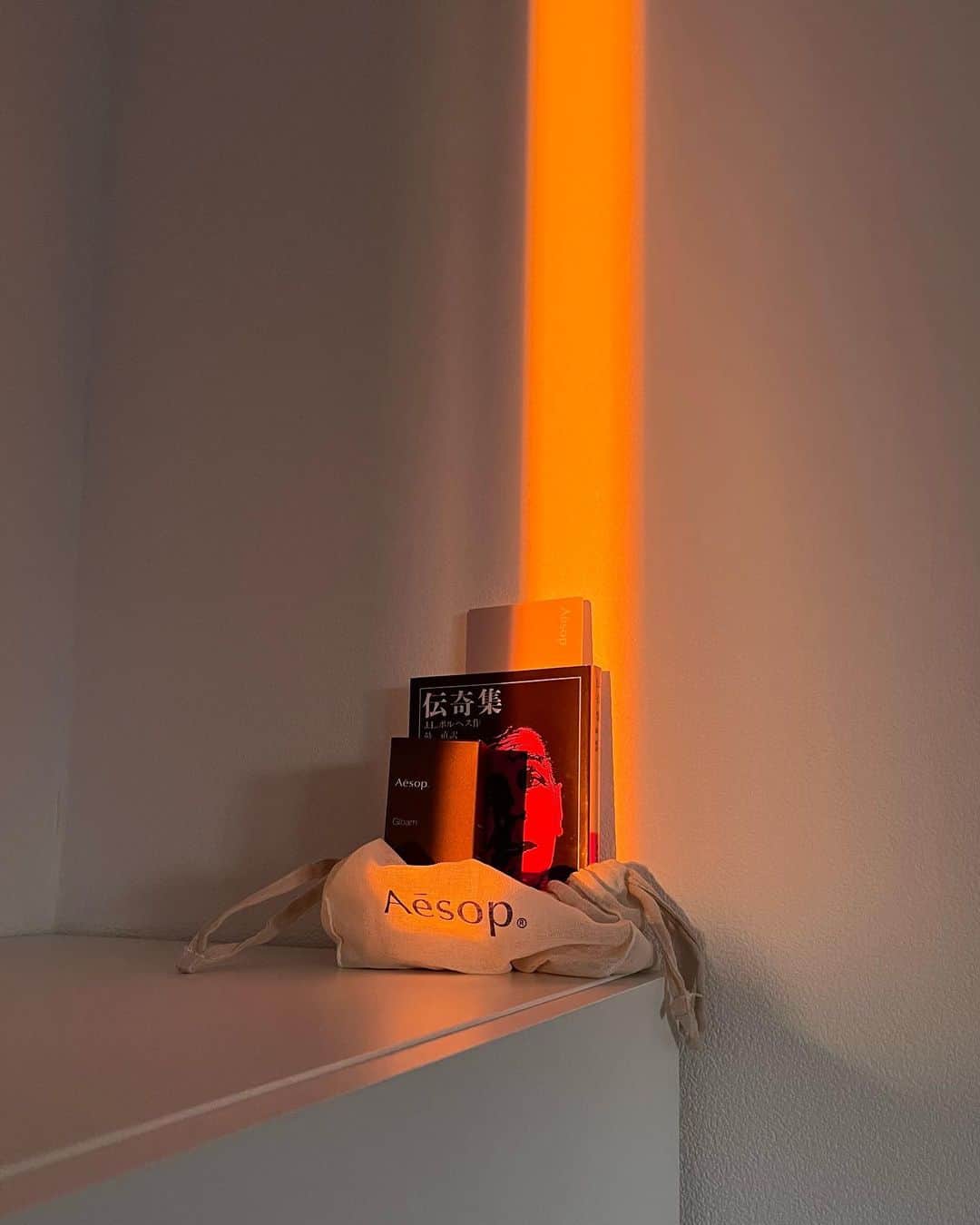 佐川理佳のインスタグラム：「@aesopskincare  Aēsopの新しいフレグランス、"Gloam"。 スモーキーでスパイシーだけど、清潔感もあるパウダリーな香りで今の気分に本当にぴったり🌼 黄昏や夢と現実の狭間のようなイメージの香りとのこと。  Aēsopのレセプションはいつも、綺麗でおしゃれな空間で、美味しいワインをいただきながらお話を伺ったりして、セラピーみたいに癒されるので毎回すごく楽しみな時間です。 いつもありがとうございます❤︎」