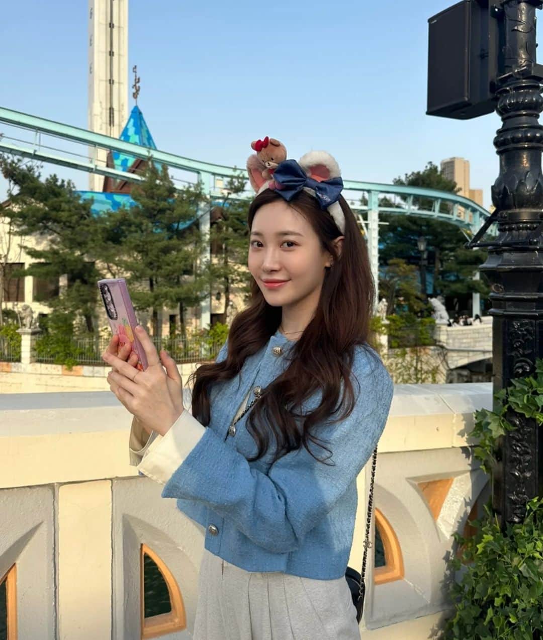 ユラさんのインスタグラム写真 - (ユラInstagram)「봄나들이🎡🧸💙」4月10日 22時53分 - yura_936