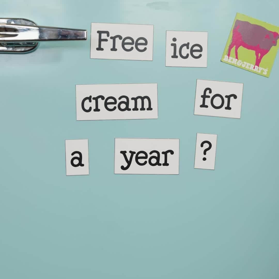 のインスタグラム：「Make Free Cone Day last all year! 🍦 Enter to win a year of FREE Ben & Jerry's at the link in our bio!⁠ ⁠ Official Rules benjerrys.co/ContestRules」