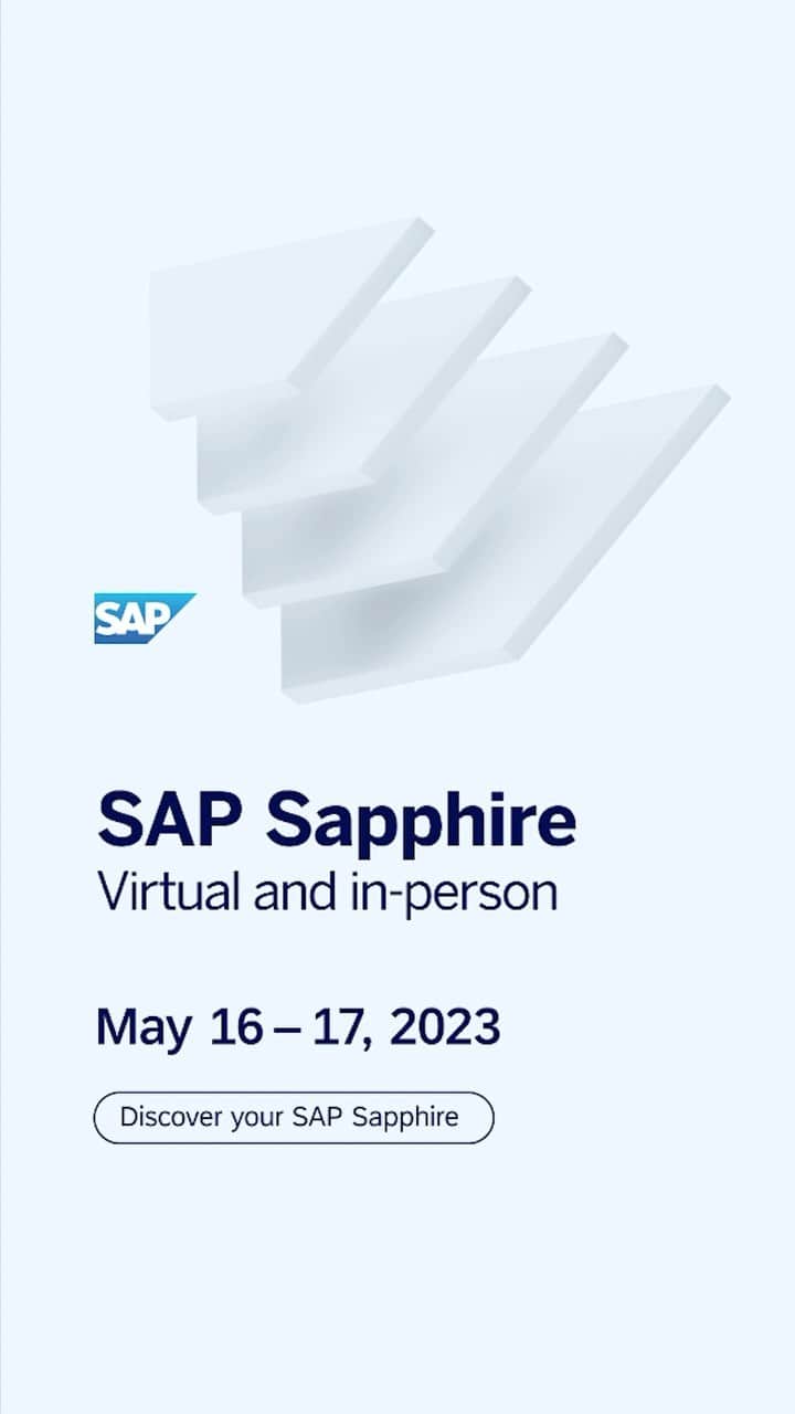 のインスタグラム：「What awaits you at #SAPSapphire? Inspirational keynotes, expert insights, networking opportunities & much more!   Join us in sunny Orlando 🌴 or virtually this May 16-17. Register at the link in our bio.」