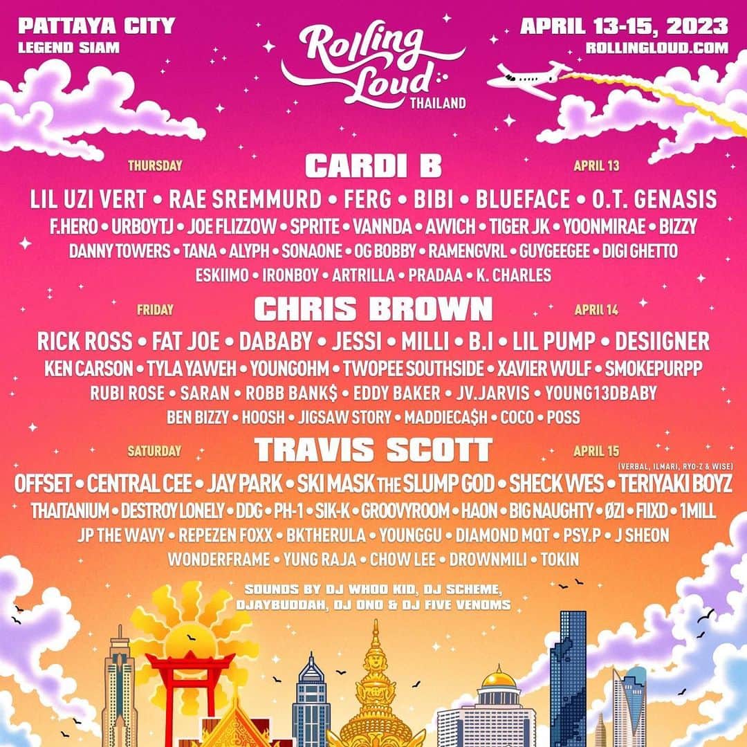 Jessiのインスタグラム：「SEE YOU SOON THAILAND ❤️❤️❤️ What the hell do I wear tho????! 😩😩 @rollingloud.th」
