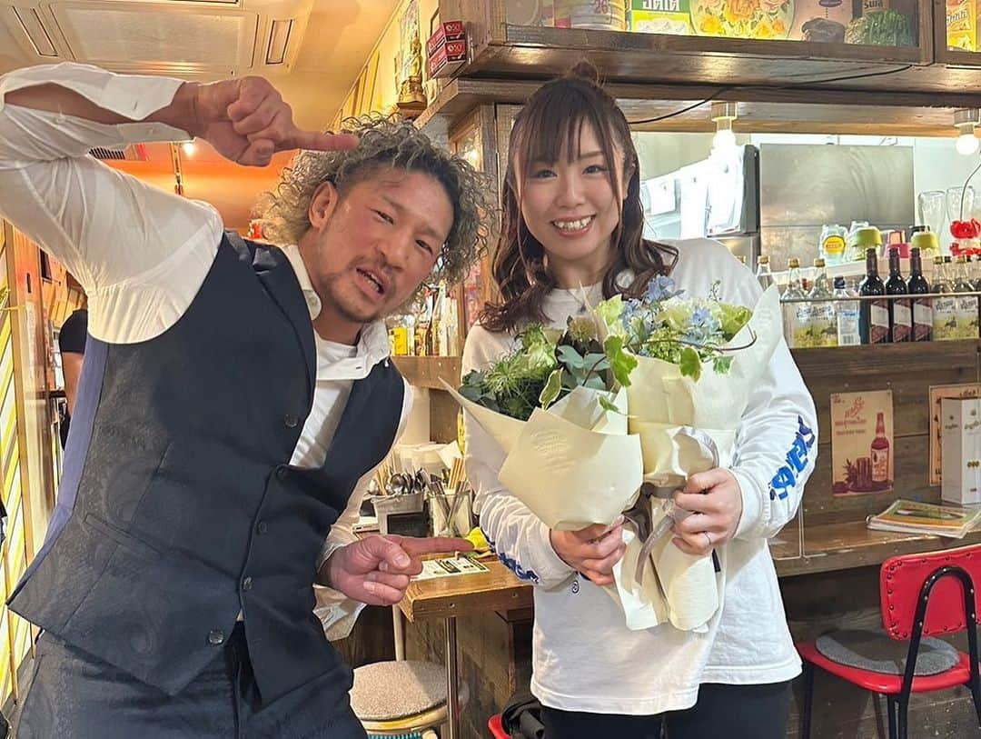 前口太尊さんのインスタグラム写真 - (前口太尊Instagram)「谷山さん、現役生活お疲れ様でした。  ご結婚おめでとうございます㊗️🍾  めちゃくちゃいいメンバー、いい会でした！！ #谷山佳菜子 #rsc #teamrsc」4月10日 14時50分 - tyson0925