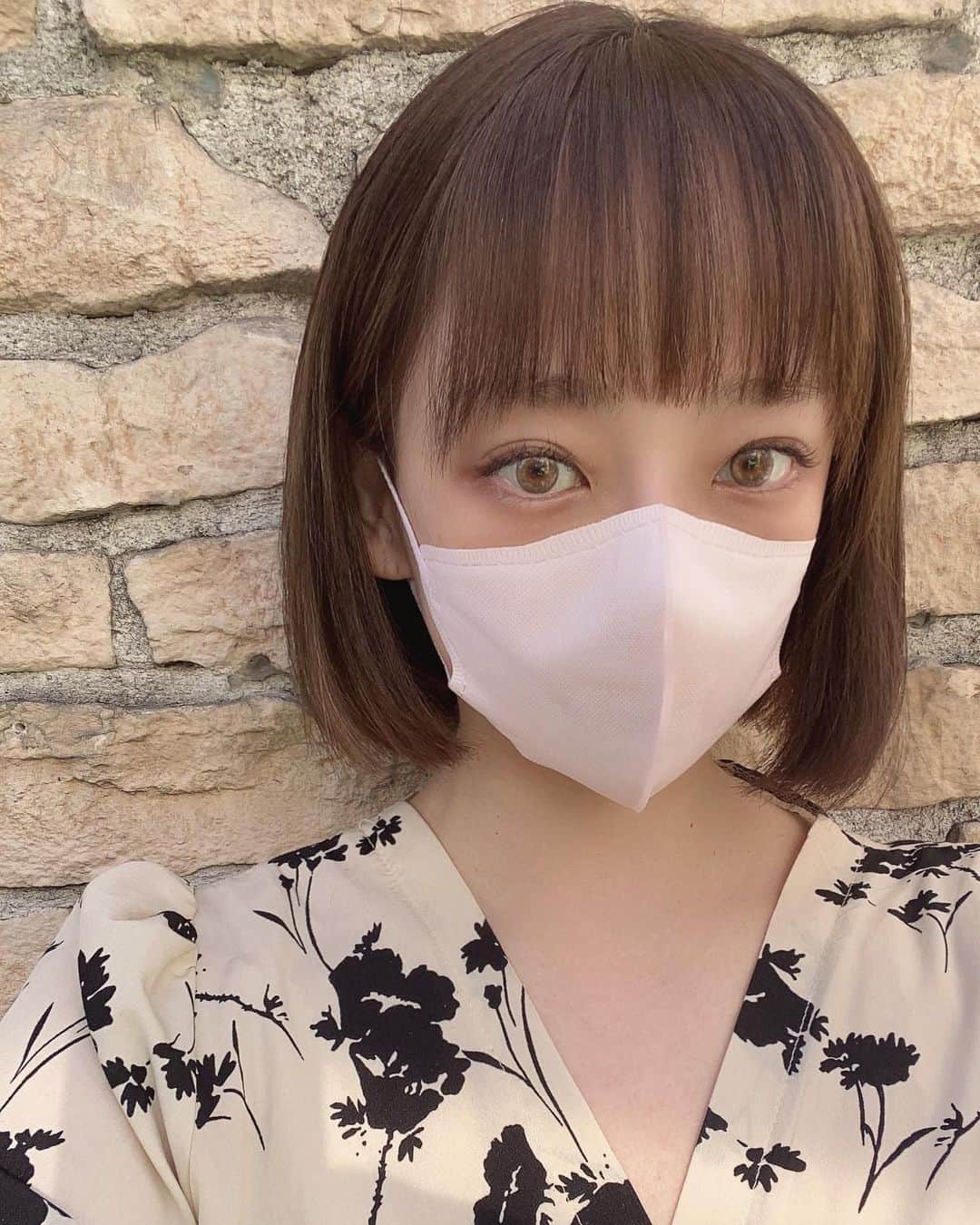 大谷雅恵のインスタグラム：「これから頑張るためにこの3ヶ月分の髪の毛と もお別れしました。  #bob #ボブ」