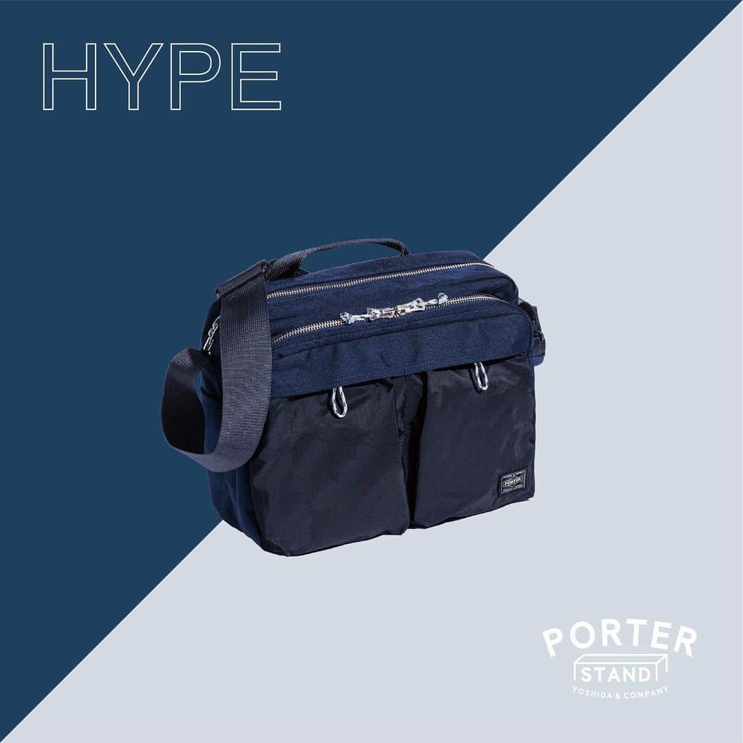 PORTER STANDさんのインスタグラム写真 - (PORTER STANDInstagram)「⁡ PORTER STAND exclusive HYPE ⁡ BACKPACK No.384-05131 ¥92,400- (tax included) W290/H470/D130mm ⁡ 2WAY HELMETBAG No.384-05129 ¥42,350-(tax included) W410/H430/D0mm ⁡ 2WAY SHOULDER BAG No.384-05130 ¥37,950-(tax included) W320/H250/D80mm ⁡ 異なるカラーと種類のナイロン生地を採用したデザイン性と収納ポケットの実用性が魅力のミリタリーテイストのPORTER STAND限定シリーズ。 ⁡ 耐摩耗性に優れた丈夫なコーデュラナイロンと軽量で強靭なリップストップナイロンを使用し、素材感と配色のコントラストをデザインに昇華させたシリーズです。 ⁡ 本体外装のポケットやファスナー引手に取り付けたナイロンコードに、指をかけて引っ張るとワンアクションでポケットを開けることができます。 ⁡ 是非、店頭でお手に取ってご覧ください。 ⁡ ※吉田カバンオフィシャルオンラインストアからでもご購入いただけます。 ⁡ ※商品の詳細はプロフィールのURLからご覧いただけます。 ⁡ ※各店の営業時間は下記をご確認ください。 PORTER STAND SHINJUKU 11:00（土日祝10:30）〜21:00 PORTER STAND SHINAGAWA 8:00〜22:00（日祝21:00） PORTER STAND KYOTO 10:00〜18:00 ⁡ #yoshidakaban #porter #luggagelabel #potr #yoshida #porteryoshida #porterstand #shinjuku #shinagawa #kyoto #madeinjapan #japan #hype #corduranylon #ripstopnylon #military #exclusive #gbp #吉田カバン #ポーター #ポータースタンド #新宿 #品川 #京都 #ルミネエスト #駅ナカ #産寧坂 #ハイプ #限定アイテム #再入荷」4月10日 17時39分 - porter_stand