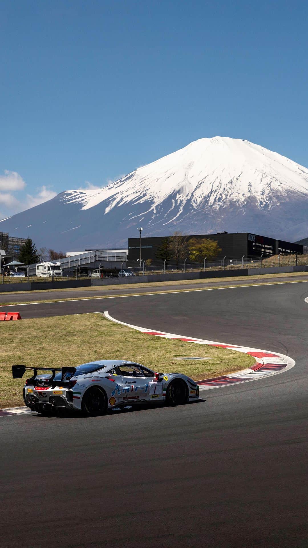 Ferrari APACのインスタグラム：「A formidable display of relentless willpower and extreme horsepower last weekend at Fuji Speedway, where the all-new #FerrariChallengeJapan series kicked off its inaugural race. Adrenaline-filled action, heading your way — the upcoming races will keep you on the edge of your seats.⚡  Next stop: Autopolis, 6 – 7 May 🇯🇵」
