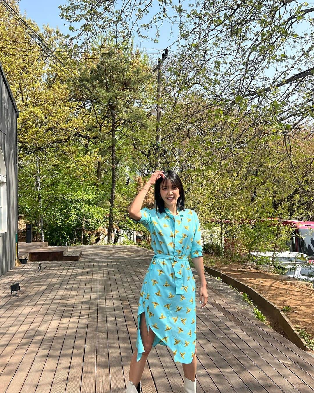 チェ・ジョンアンさんのインスタグラム写真 - (チェ・ジョンアンInstagram)「👗🍋」4月10日 18時22分 - chae_jungan