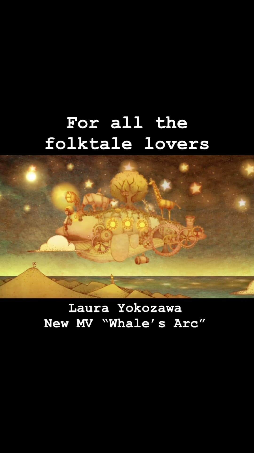 横沢ローラのインスタグラム：「Whale’s Arc - Laura Yokozawa Short Version on Reel  @yukikanesaka Please check and subscribe on YouTube for more release coming soon. #onomatopel #animation #darkfantasy #splatoon #frye #ウツホ」