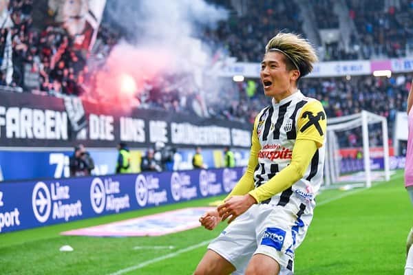 中村敬斗のインスタグラム：「Big 3points🔥🔥🔥  #Lask #linz #win」