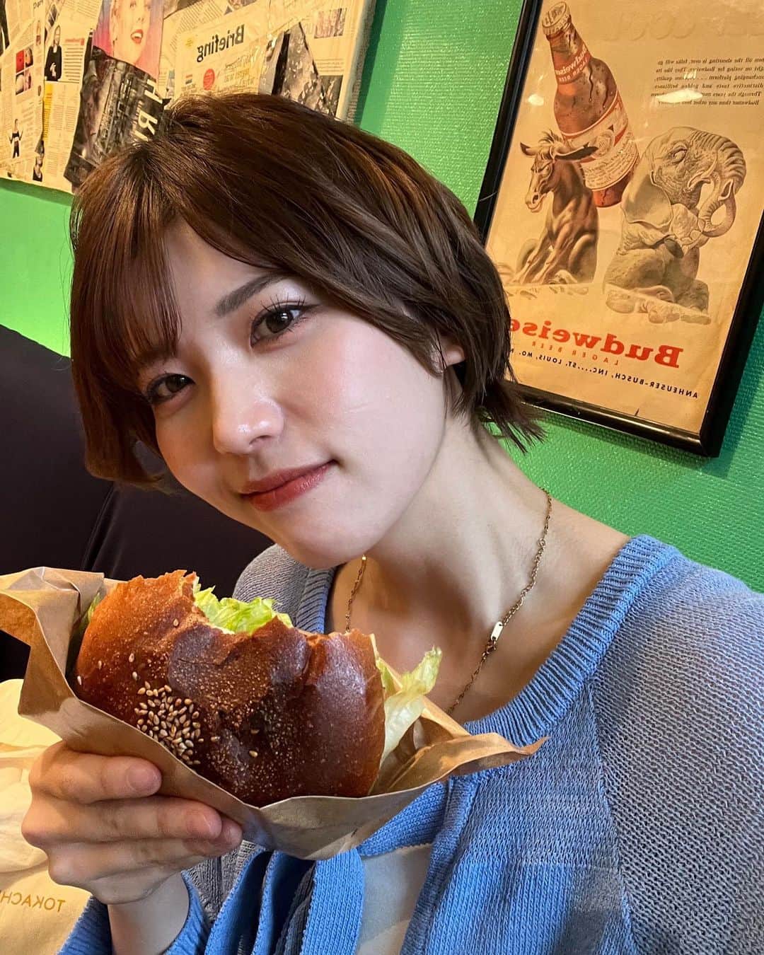 羽柴なつみのインスタグラム：「🍔」