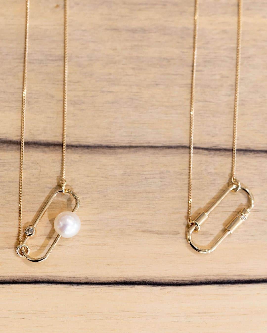 Hirotaka Jewelryのインスタグラム：「"MIRÓ” COLLECTION . "Miró" Diamond Pearl Necklace "Miró" Diamond Cylinder Necklace #hirotakajewelry」