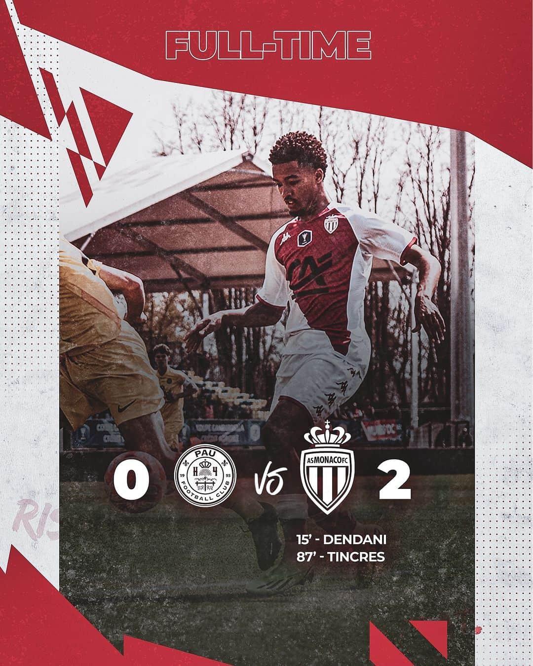 ASモナコのインスタグラム：「𝐈𝐋𝐒 𝐋'𝐎𝐍𝐓 𝐅𝐀𝐈𝐓 ❤️🤍  Direction le Stade de France pour nos Rouge & Blanc après cette victoire contre le @paufootballclub !!!  Nos jeunes ont rendez-vous avec la finale de la Coupe Gambardella 🏆  𝘽𝙧𝙖𝙫𝙤 𝙡𝙚𝙨 𝙜𝙖𝙧𝙨 👏  #MadeInLaDiagonale」