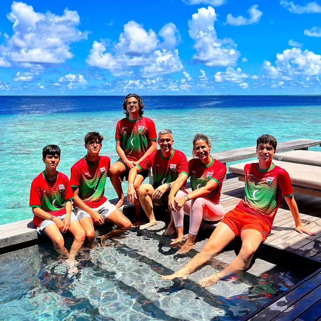 ルイス・ハビエル・ガルシア・サンスのインスタグラム：「Thank you, thank you @patinamaldives for this unforgettable experience. We felt at home from the first day. Time to say goodbye but we'll be back very soon 🇲🇻  #Maldives #Family #Easter2023」