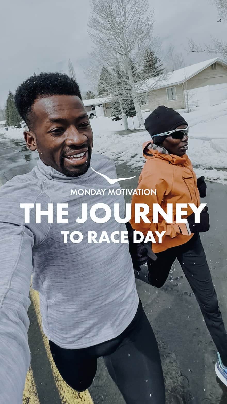 ホカオネオネのインスタグラム：「Join Hellah (@hellahgood9) and Aliphine (@aliphine) on a shakeout run in Flagstaff, AZ as they share some #MondayMotivation!   Hellah and Aliphine are both preparing for the Boston Marathon coming up on April 17. Let’s go, @hellahgood9 and @aliphine!  #HOKA #FlyHumanFly #MotivationMonday #runningtips #springrunning #raceday #BostonMarathon #Boston127」