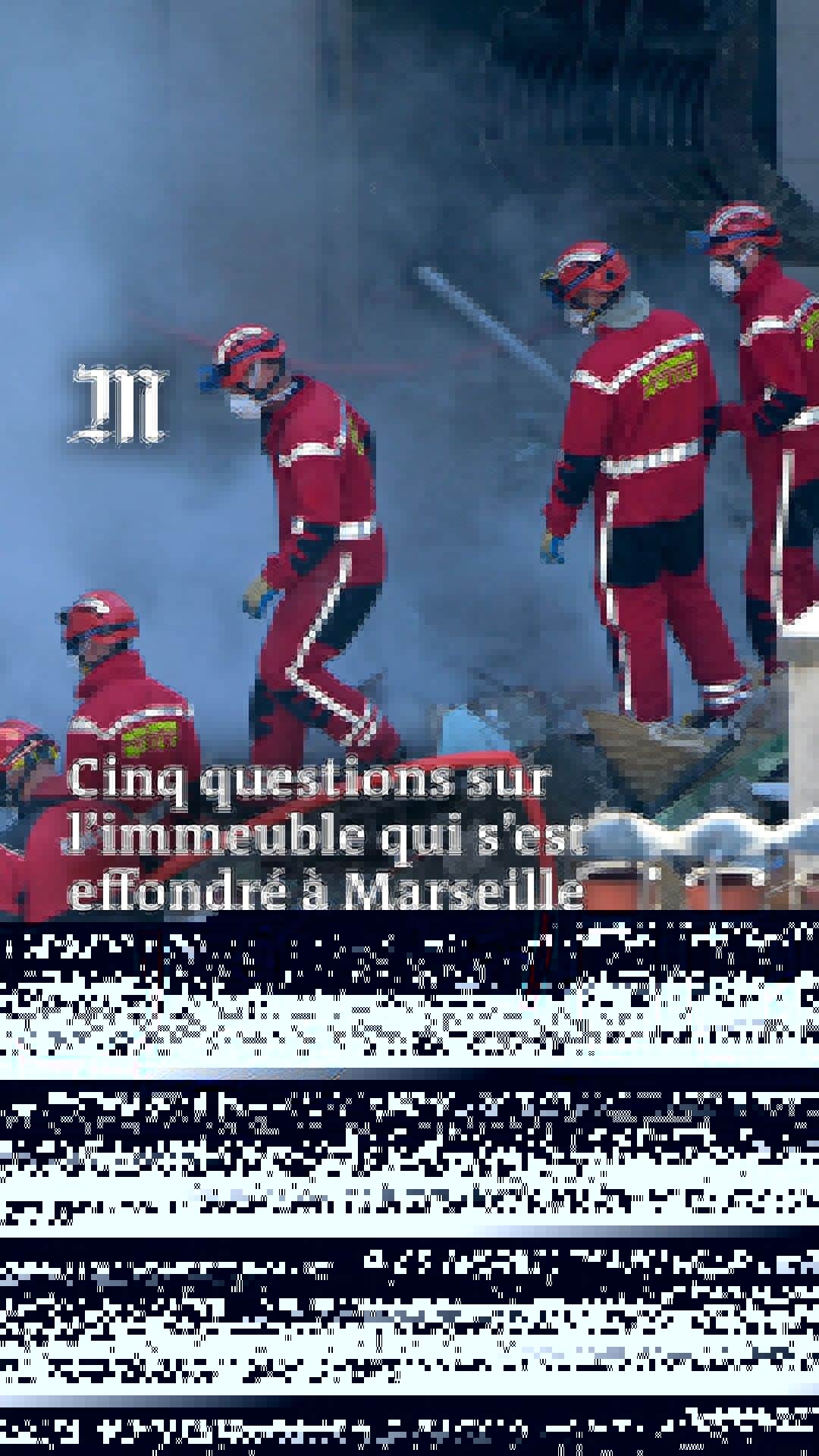 ルモンドのインスタグラム：「Voici les réponses que l'on peut donner à ce stade aux questions que l'on se pose sur l'effondrement d'immeuble à Marseille. Vidéo : @Barb_Marty ; graphisme : Félix Pommier #catastrophe #marseille」