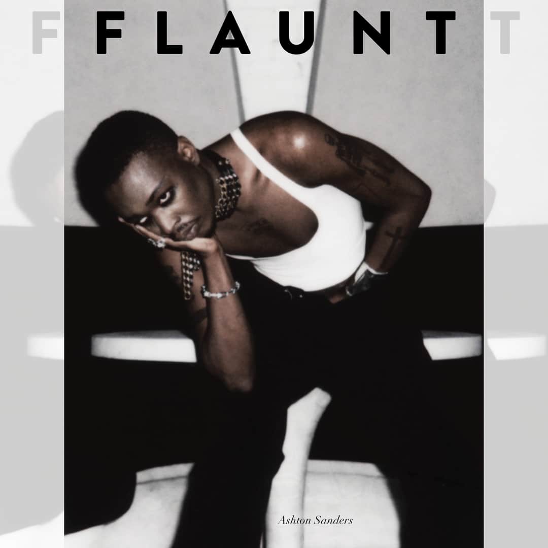 Flaunt Magazineさんのインスタグラム写真 - (Flaunt MagazineInstagram)「@AshtonDSanders for Issue 186, The Promenade Issue!​​​​​​​​ ​​​​​​​​ Los Angeles-born actor Ashton Sanders dropped out of the theatre program at DePaul University to pursue his acting dreams full-time, and since then has been in films like the award-winning Moonlight’from @A24, the sequel to @TheEqualizerMovie, and the Whitney Houston @WannaDanceMovie where he plays Bobby Brown. ​​​​​​​​ ​​​​​​​​ Familiar with portraying characters that portray real-life people, Sanders most recently stars as @RZA in the @Hulu series @WutangOnHulu, and has gotten quite close to the man that he portrays on screen. ​​​​​​​​ ​​​​​​​​ When talking about his relationship and character creation of Wu-Tang’s RZA Sanders says, “RZA actually reached out to me. He had seen me in ‘The Equalizer 2,’ and there was something about that character that he said he really resonated with. I turned down playing him twice, but RZA had been very involved in the creation of my embodiment of him and really put the character on to me. We've had countless conversations, countless dinners…we've built a repertoire. He's somebody that I respect a lot and who will probably be in my life as an uncle of sorts for the rest of my life.” ​​​​​​​​ ​​​​​​​​ Read the full feature on flaunt.com!​​​​​​​​ ​​​​​​​​ Ashton wears @RickOwensOnline tank top and pants, vintage  @Lanvin choker from @PaumeLosAngeles, and @TiffanyAndCo cuff and bracelet. ​​​​​​​​ ​​​​​​​​ Photographed by @Brandon.Bowen	​​​​​​​​ Styled by @MuiHai​​​​​​​​ Written by @VincentPerella​​​​​​​​ Groomer: @BeautyByEuni ​​​​​​​​ Flaunt Film: @NateRynaski ​​​​​​​​ Styling Assistants: @DaviDxGomez and @Ry_Phung​​​​​​​​ Locations: Elk Development and @WorkshopKitchenBar ​​​​​​​​ ​​​​​​​​ #AshtonSanders #FlauntMagazine #ThePromenadeIssue」4月11日 2時44分 - flauntmagazine