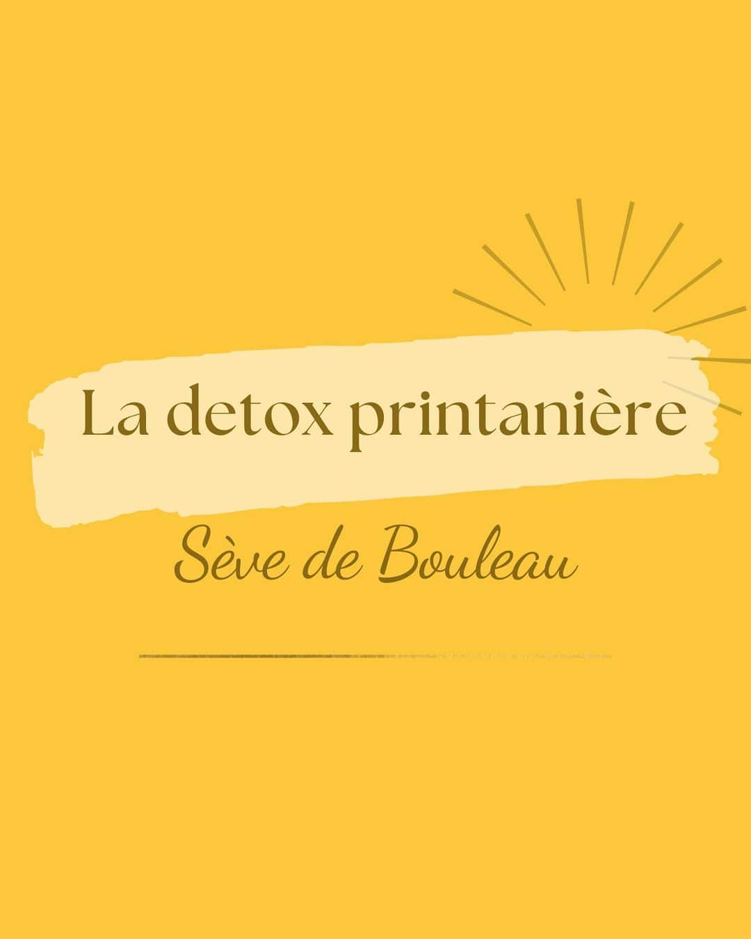 マチルド・ベセーラのインスタグラム：「C'est le printemps 🌼! Et quelle meilleure période pour se lancer dans une petite détox pour s'alléger des toxines accumulées pendant l'hiver 😉  🌿 La sève de Bouleau est juste parfaite pour ça !  ➡️ Elle détoxifie le corps en profondeur ET en douceur 👌🏼  ➡️ Elle ne fatigue pas l'organisme, au contraire, elle le revitalise et le reminéralise grâce à sa richesse en anti-oxydants, vitamines et minéraux 🤩🥳  ➕ Elle permet aussi de lutter contre les douleurs inflammatoires, de stimuler l'élimination du cholestérol, de favoriser la perte de poids, de booster le système immunitaire, de réparer la peau ... bref que des avantages ! 👍🏼  ⚠️ Choisir un produit de qualité, une sève 100% pure, biologique et non pasteurisée.  * Prendre 15cl (cure de 3L) ou 25cl (cure de 5L) tous les matins à jeûn pendant 3 semaines. La conserver au frigo ! *  #curedetox #printemps #naturopathie #naturopathe #detox #sevedebouleau #alleger #detoxifier #medecinedouce #santenaturelle」