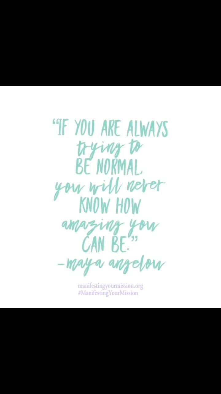 ブリアンナ・ブラウンのインスタグラム：「I 💗 this quote and here is why… ⠀⠀⠀⠀⠀⠀⠀⠀⠀ First of all, Maya Angelou’s quotes are always on point, profound, and soaked in wisdom.  ⠀⠀⠀⠀⠀⠀⠀⠀⠀ I remember growing up trying to fit in. Trying to sit at the cool lunch table, trying to be accepted by the “popular” crowd, and wanting to be accepted by my peers.  ⠀⠀⠀⠀⠀⠀⠀⠀⠀ When life threw me in another direction, it forced me to see how silly that need for acceptance through other’s eyes really was. One’s self esteem should not be dictated by others! Trying to fit in and be normal is boring, and sheep-like vs. being a shepherd.  ⠀⠀⠀⠀⠀⠀⠀⠀⠀ Dimming oneself to fit the mold of “acceptable” that is crafted by... what? Advertising and media?  ⠀⠀⠀⠀⠀⠀⠀⠀⠀ So many folks think they are being original, but they are only regurgitating what has been brainwashed onto them.  ⠀⠀⠀⠀⠀⠀⠀⠀⠀ I believe we all have unique gifts blessed upon us. Our job is to peel back the layers and embody them fully. To live life without regret and allow ourselves to be amazingly who we were meant to be.  ⠀⠀⠀⠀⠀⠀⠀⠀⠀ Perhaps today, choose to throw your shoulders back, look folks in the eye, smile with each breath, and choose to let go of limited conditioning and instead shine bright! 🌟」