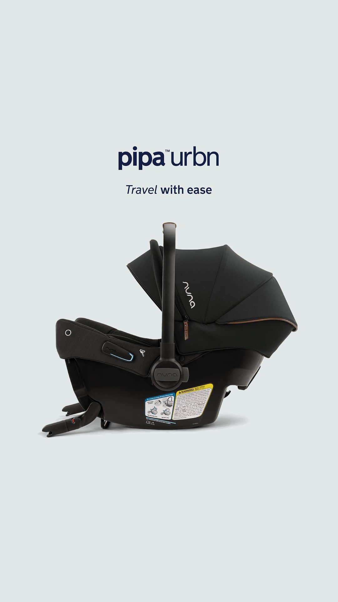 nunaのインスタグラム：「Bob Wall, our CPST expert, explains how simple and secure the PIPA urbn is 🤩 This groundbreaking, baseless installation feature is integrated into the infant car seat, allowing for secure installs in seconds when moving from car to taxi, to rideshare. 🚕💨 #nuna #mynuna #pipaurbn」