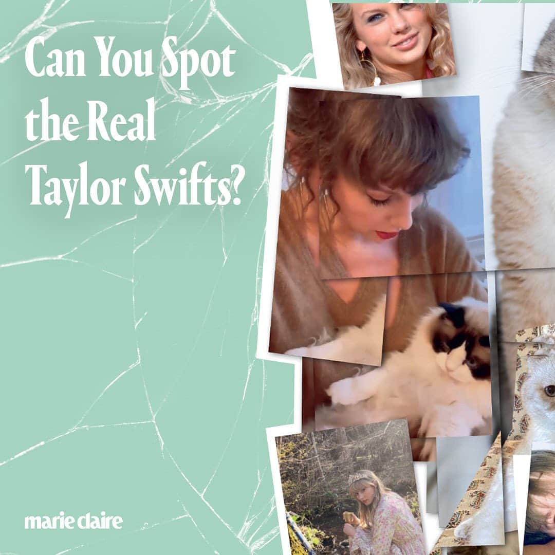 マリクレールさんのインスタグラム写真 - (マリクレールInstagram)「Calling all #Swifties: Can you tell the real from the fake? Swipe through to see if you pass the #TaylorSwift who's who test. [The photos marked with a red dot on slide 3 show the real Taylor. The others are all June of @junipers_castle.]  At the link in bio, June, a 36-year-old TikTok creator, explains how she dabbled in professional work as a Taylor Swift impersonator, attending events for lookalikes and tribute artists. She’s been mistaken for Swift in public, where fans have approached her in tears. Swift herself even liked one of June’s TikToks. But it eventually “got to be too much,” says June. As one of social media's many celeb lookalikes, June garnered fans and fame. But when you’re constantly being mistaken for someone else, it can even change how you see yourself. At the 🔗, @oliviamesser does a deep dive.」4月11日 6時55分 - marieclairemag