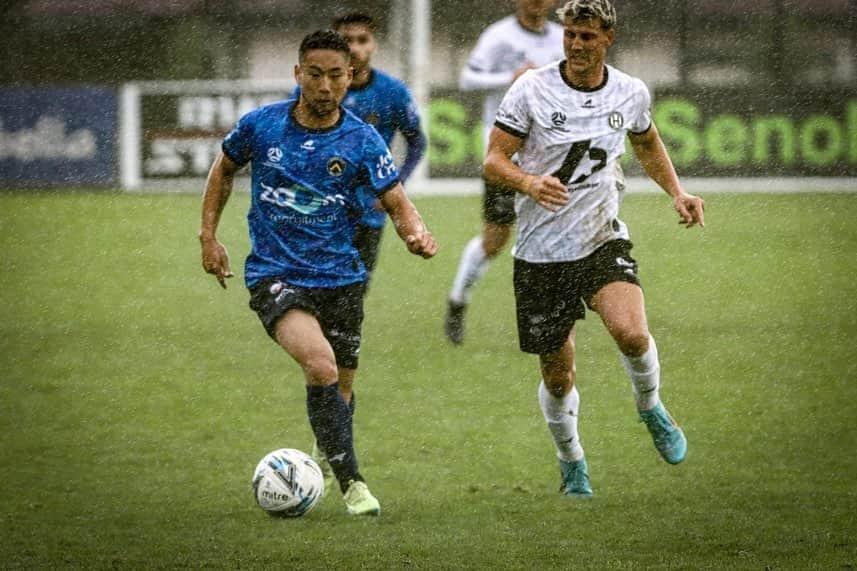 渡辺悠雅さんのインスタグラム写真 - (渡辺悠雅Instagram)「In the pouring rain.  Keep running for the team⚽️👌  #Australia #Melbourne #BrunswickCitySC」4月11日 18時05分 - yu7.w