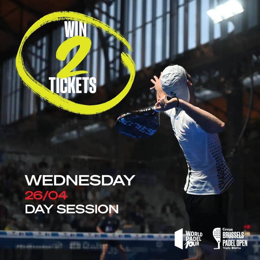 アリソン・バン・アイトバンクのインスタグラム：「I am giving away 10 tickets (5x2), how to win the tickets:  1. Follow me 2. Follow @brusselspadelopen  3. Tag 3 friends with who you play padel 4. Like the post 5. Share in your story to have more chance to win  Will announce the winners friday at 4pm 😃  Good Luck, hope to see you there 😀」