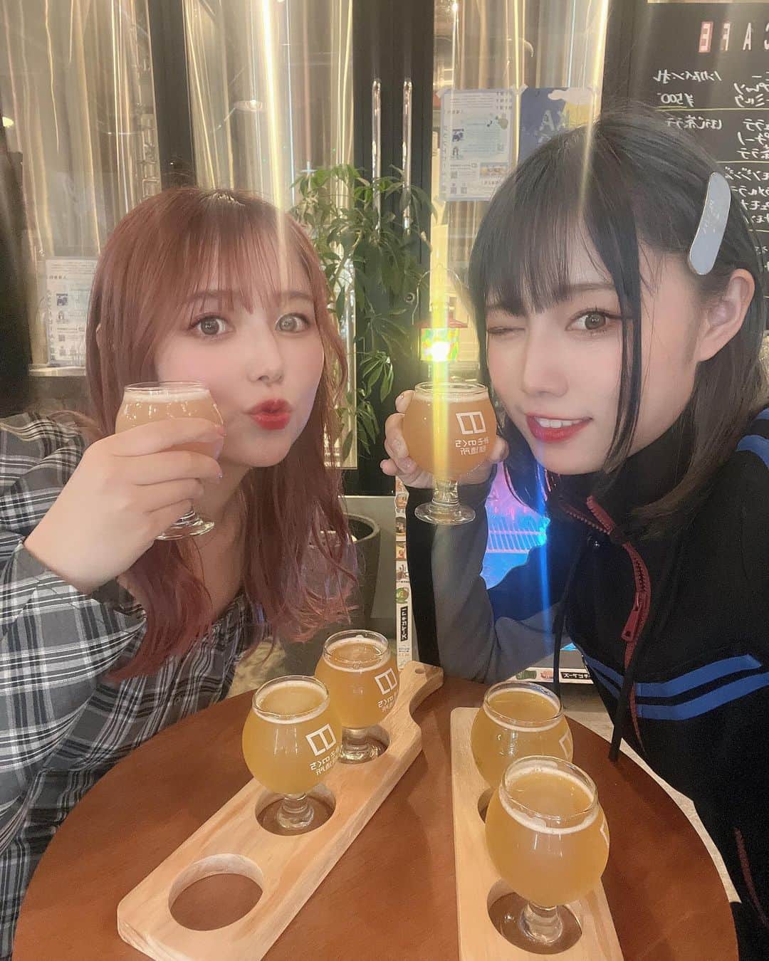 瑞稀ミキのインスタグラム：「この世界のときめきの全てが詰まった空間😇✋🍺🐼サイコー  ぁぃぁぃは、「みきちゅはいつも優しい」って言ってくれるけど 私のやさしさは、好きな子限定です💘(クソキモ発言)」