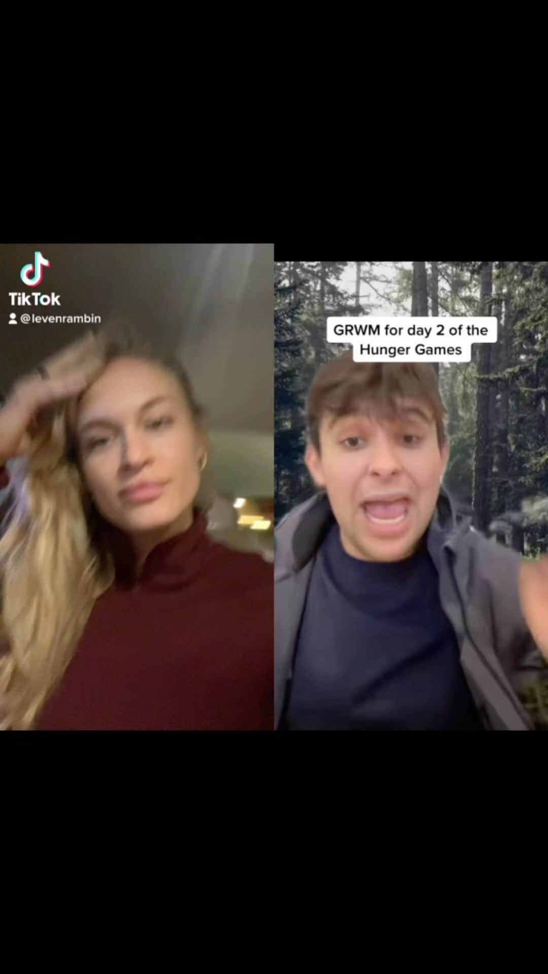 レヴェン・ランビンのインスタグラム：「Y’all are wild on tiktok 😝 #thehungergames」
