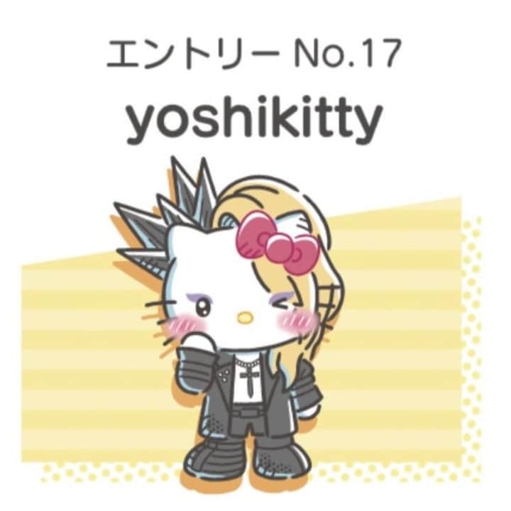 のインスタグラム：「サンリオキャラクター大賞2023!今日から投票開始だよ！ みんな、yoshikittyに投票よろしくね❤  日本語投票サイトはこちら！ https://ranking.sanrio.co.jp/characters/yoshikitty/  #yoshikitty#サンリオ#キティちゃん#YOSHIKI#サンリオキャラクター大賞#SanrioCharacterRanking」