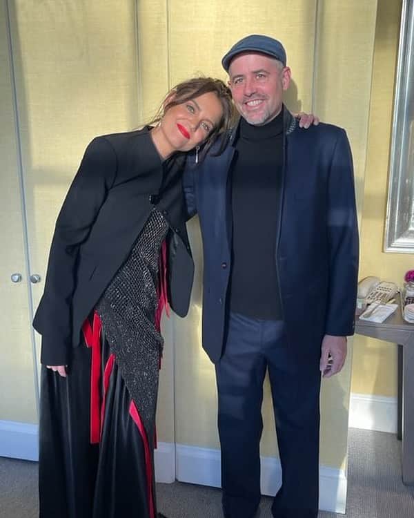 ケイティ・ホームズのインスタグラム：「Thank you @michaelfitzpd for our seven year journey of creating Rare Objects together. You are the most amazing friend and production designer and collaborator. I am so proud to continue creating together!  Rare Objects in theaters and on demand this Friday, April 14!!!!!!!」