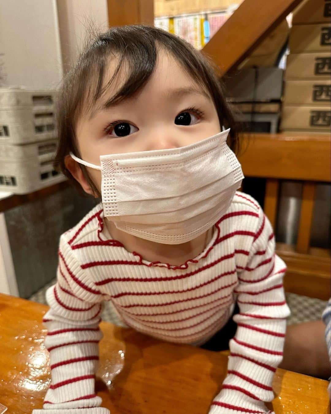 SAYUKAさんのインスタグラム写真 - (SAYUKAInstagram)「😷😷😷💗  赤ちゃんのマスク姿たまらん」4月11日 16時26分 - sayumiso216