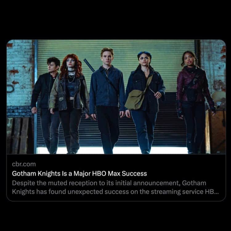 ミーシャ・コリンズのインスタグラム：「I don't even know how this is possible! Holy hell, you're kicking ass, international #Batbrats! Keep up the enthusiasm & help this little underdog of a show get a second season—tune in to #CWGothamKnights now! Obrigado! LINK IN PROFILE」