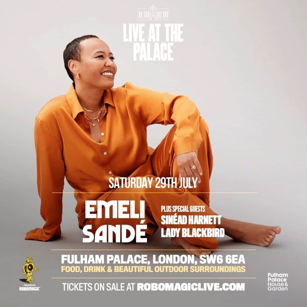 Emeli Sandéのインスタグラム：「LIKE + TAG a friend for a chance to WIN 2x tickets to my show ‘Live at the Palace’ at Fulham Palace in July. These tickets include access to the VIP bar and queue fast track! I’ll be choosing a winner at random and announcing on here next week. Good luck!」