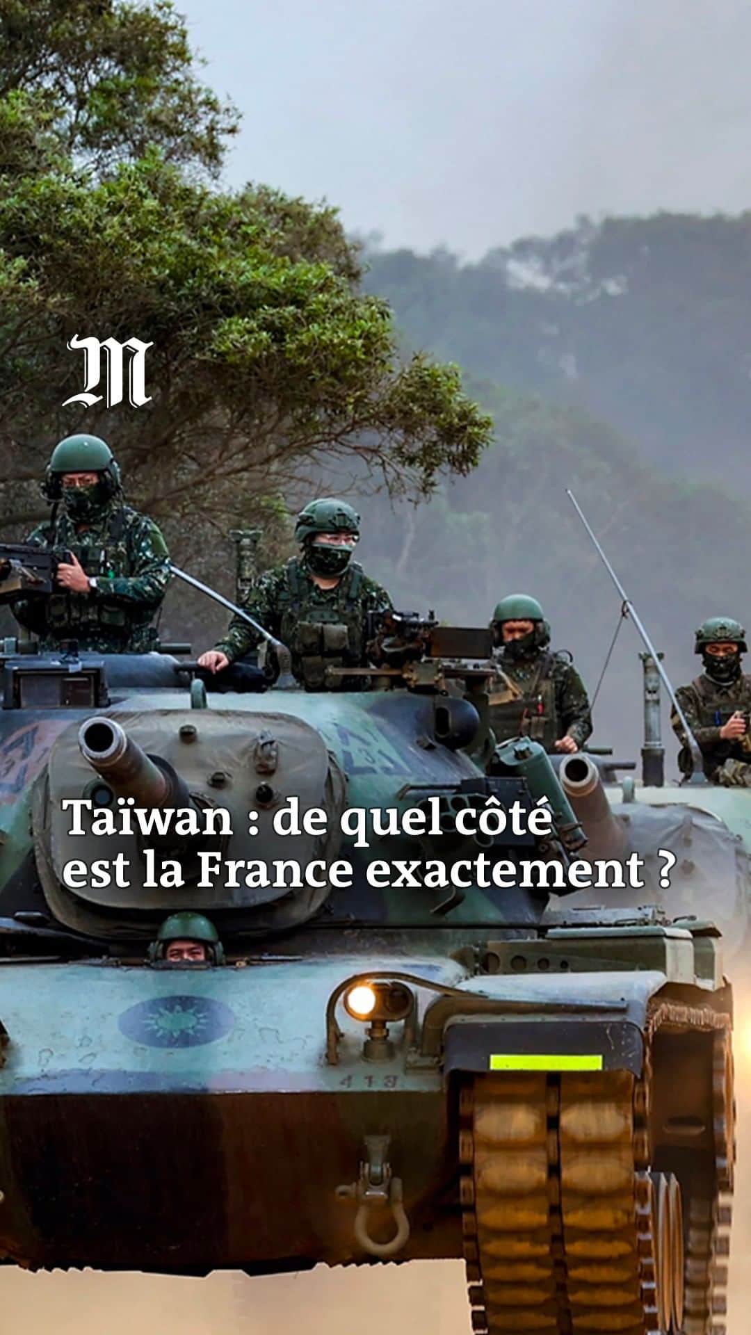 ルモンドのインスタグラム：「La position exprimée par Emmanuel Macron en Chine a fait sursauter les alliés de la France, et a attiré des accusations de complaisance envers la Chine. Vidéo : @LaetitiaLimmois ; graphisme : @_PiaVidal_」