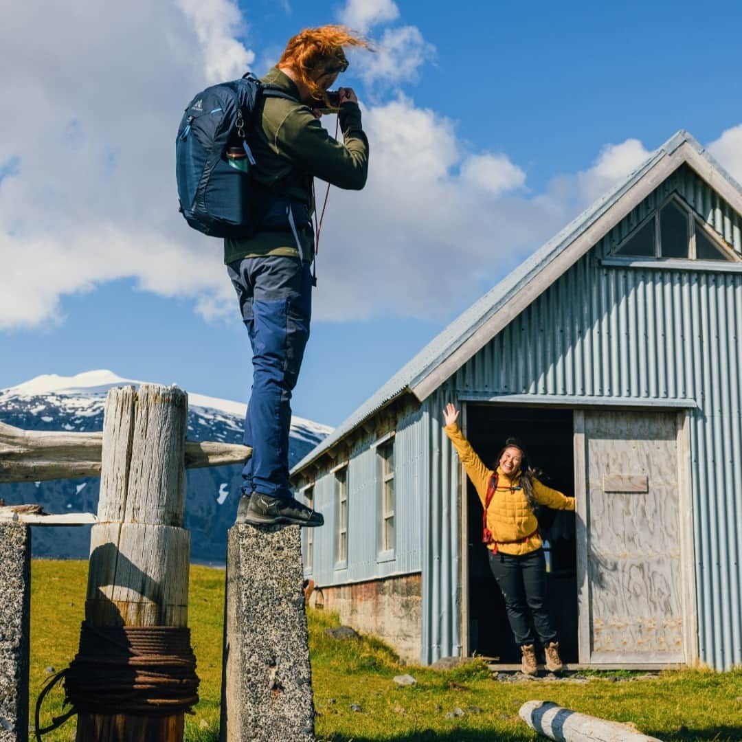 のインスタグラム：「Some of our friends from Iceland 🇮🇸   Our newest collection is full of vibrant blues, greens, oranges, and reds that complement the Icelandic wilderness perfectly, to shop them click the link in our bio.」