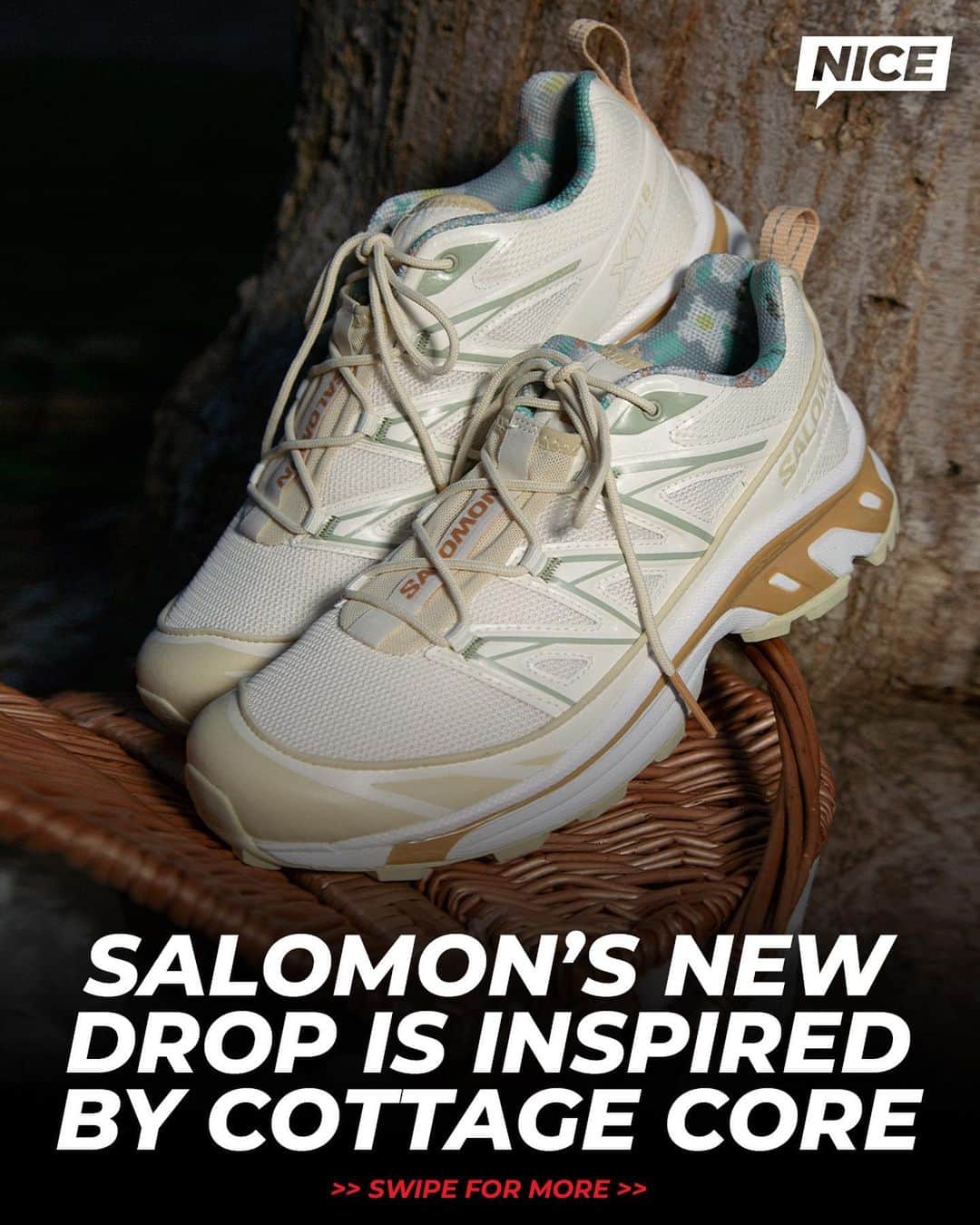 Nice Kicksさんのインスタグラム写真 - (Nice KicksInstagram)「Salomon dropped its Cottage Core Capsule today, including the Salomon XT-6 Expanse and the Salomon RX Moc. 👀🌸🧺 The capsule is an ode to all things soft and breezy ☁️💕💐   LINK IN BIO to cop 📲」4月12日 3時00分 - nicekicks