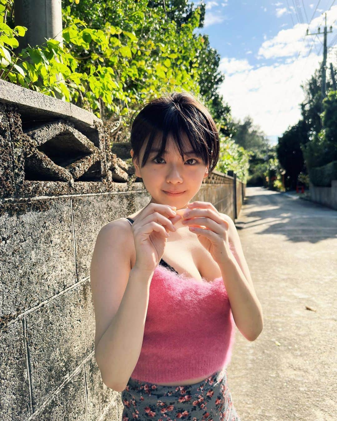 大熊杏優のインスタグラム：「今日暑かったね。もう夏🍧」