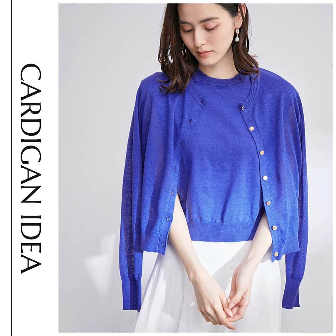 ロペのインスタグラム：「-CARDIGAN IDEA- ⁡ これからのシーズン、 日焼けや冷え対策として持っておくと便利なカーディガン。 今から夏まで活躍するおすすめをPick up✨ ⁡ ⁡ ⁡ ▶ITEM ⁡ リネンショートカーディガン ¥17,600 (税込) ⁡ イミテーションパールボタンカーディガン ¥19,800 (税込) ⁡ ビット付きカーディガン ¥19,800 (税込) ⁡ ボリュームスリーブシアーカーディガン ¥15,400 (税込) ⁡ ハイゲージクルーネックカーディガン ¥16,500 (税込) ⁡ J'aDoRe JUN ONLINEでご購入いただけます。 ⁡ ⁡ #fashion #カーディガン #アンサンブル #通勤コーデ #大人カジュアル #リラックスコーデ #夏コーデ #夏カラー #ロペ #ROPÉ #ropejp」