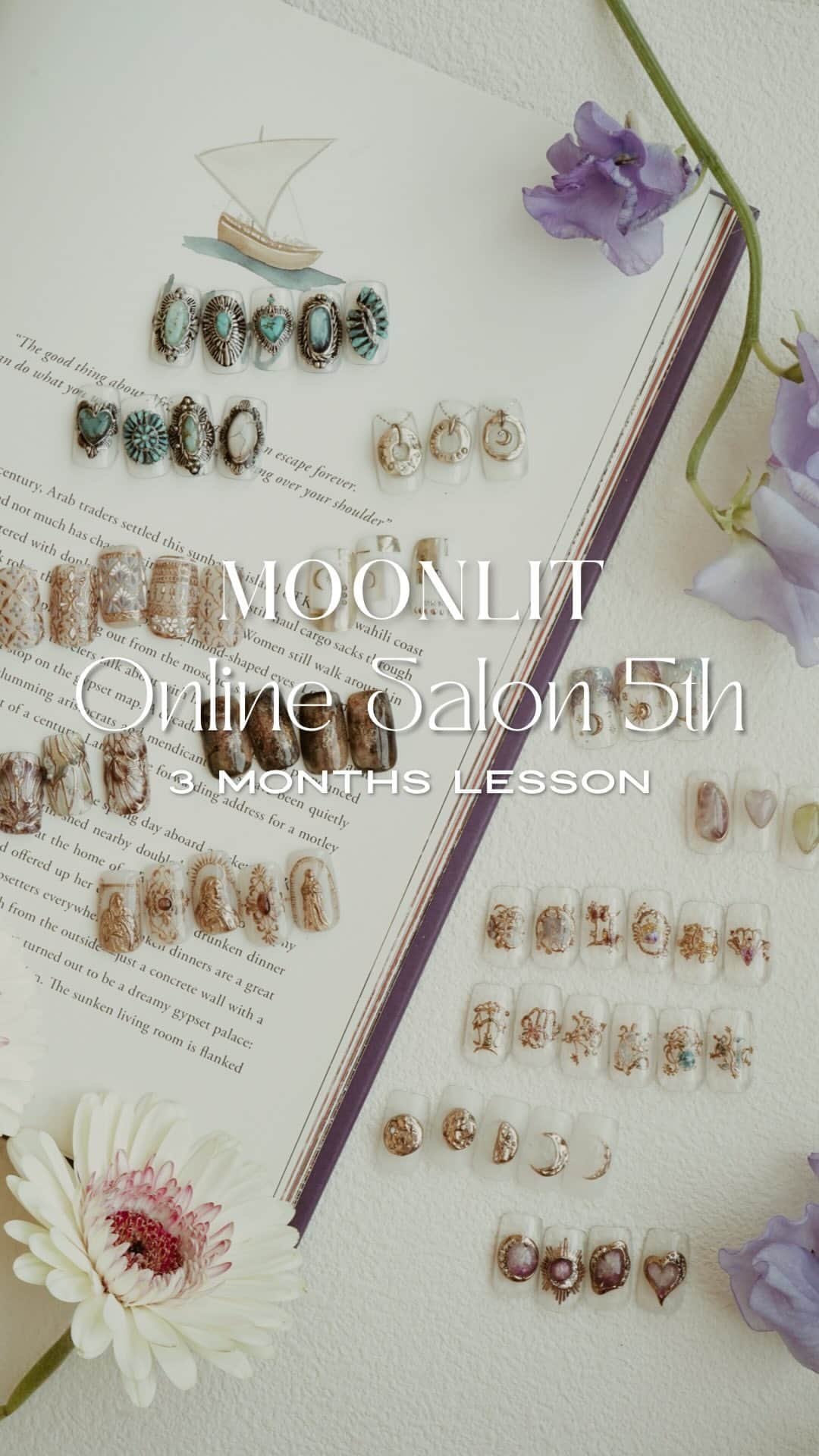 mananailsのインスタグラム：「MOONLIT Online Salon 5th🌙 詳細LIVEです😉」