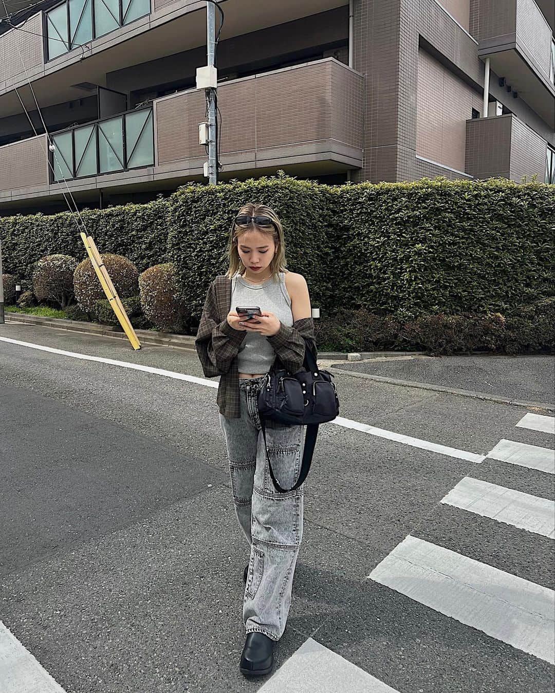 室原彩夏のインスタグラム：「ㅤㅤㅤㅤㅤㅤㅤㅤㅤㅤㅤㅤㅤ この日は全部先週発売した新作着てた💖 ㅤㅤㅤㅤㅤㅤㅤㅤㅤㅤㅤㅤㅤ もっと暖かくなれー🥹 ㅤㅤㅤㅤㅤㅤㅤㅤㅤㅤㅤㅤㅤ #LAGUAGEM」