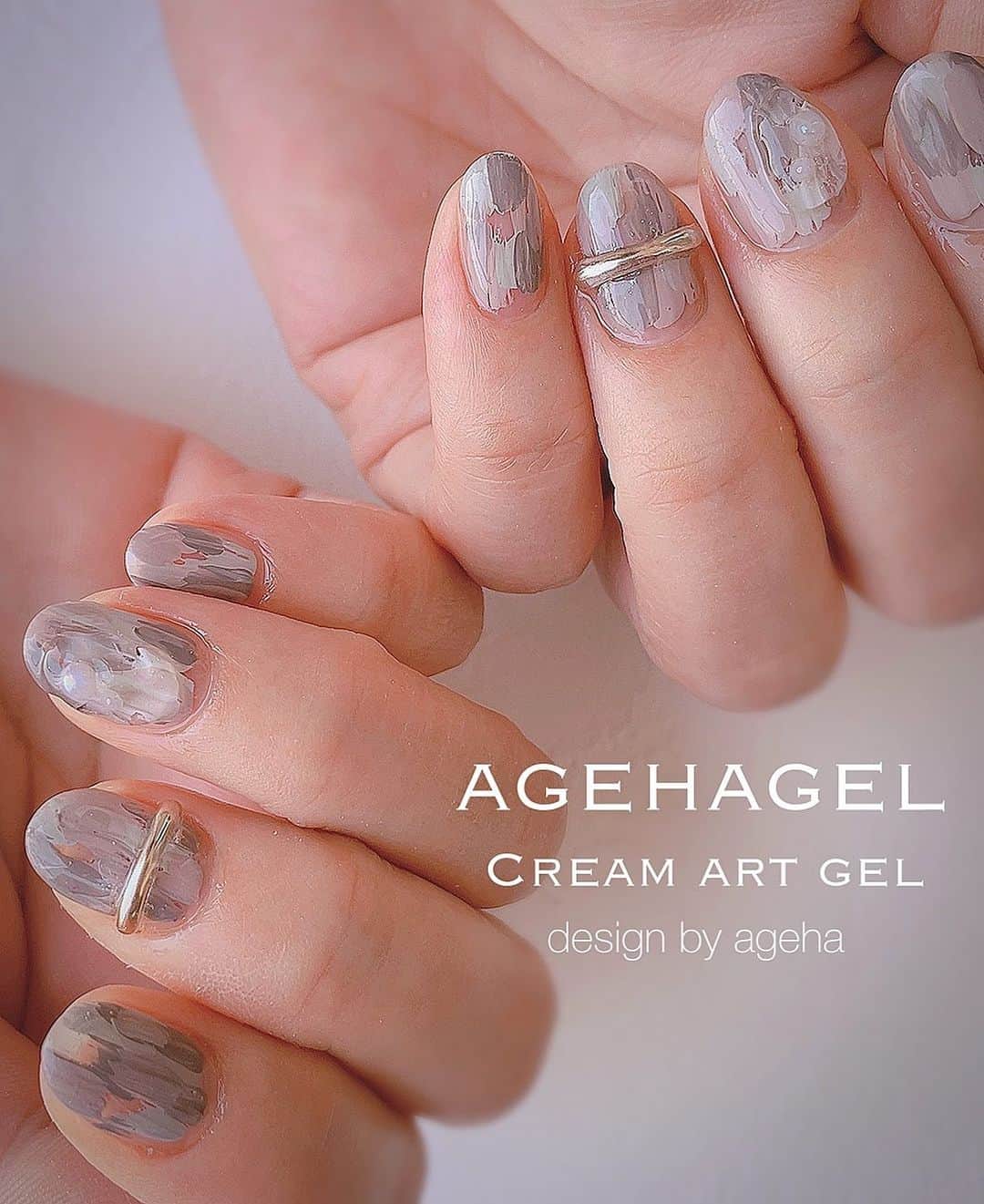 agehaさんのインスタグラム写真 - (agehaInstagram)「Cream art gel MUKUシリーズ  ニュアンス塗りかけネイル  気の向くままに 1回で塗り重ねられて 超時短アート  #姉ネイル #クリームアートジェル #無垢シリーズ #元祖クリーム系ジェル  #agehagel  #ソリッドグミクリア   ■■■■■■■■■■■■■ agehaからのお知らせ 4月14日（金）TAT広島店 1本体験デモ 広島の皆さん♡ よろしくお願いします♡」4月11日 20時39分 - agehanails