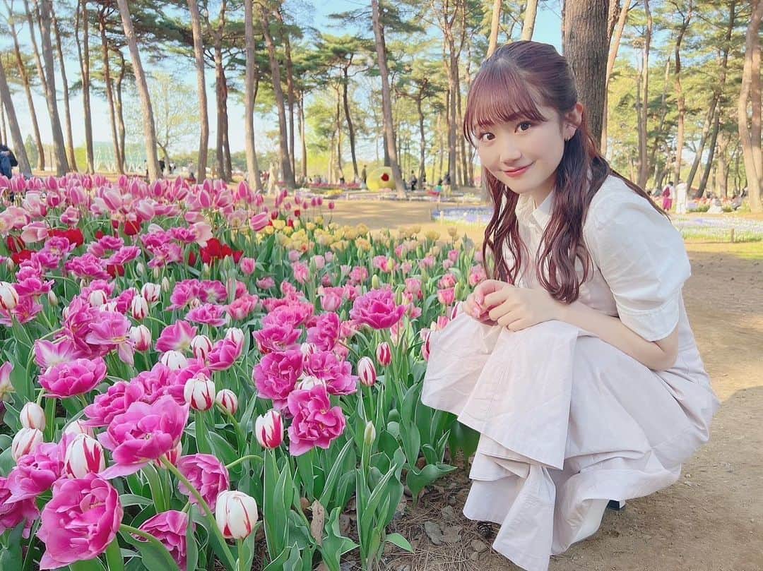 阿部夢梨さんのインスタグラム写真 - (阿部夢梨Instagram)「チューリップの花言葉って素敵ですよね🌷♡」4月11日 21時00分 - yumeri_abe.official