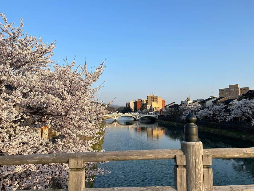 荒井奈緒美さんのインスタグラム写真 - (荒井奈緒美Instagram)「KANASAWA TRIP  西茶屋から東茶屋、主計町茶屋へ  にし茶屋街のカフェかわむらのデザートはお抹茶も全部美味しかった👏🏻 おしるこが意外なお味ですごく好き🥹  手裏剣体験🥷ではほぼダーツ🎯クノイチにはなれず…  東茶屋街に移動して、ランチは自由軒で名物のオムライスを体験✨ チキンライスではなく、醤油ベースのライスなの！ 食べたことあるような…だけどなぜかクセになる美味しさ🫶🏻  川沿いを歩いて、お皿やお土産も買って…  ゆっくり周りすぎてあっとゆーま。 バタバタ大急ぎで新幹線に乗り込みました🚄笑  まだまだ載せたい街並みや風景がたくさんだけど… また絶対いくと思った金沢でした🌸  #金沢旅行 #にし茶屋街  #ひがし茶屋街  #主計町茶屋街」4月11日 21時39分 - naomi__arai