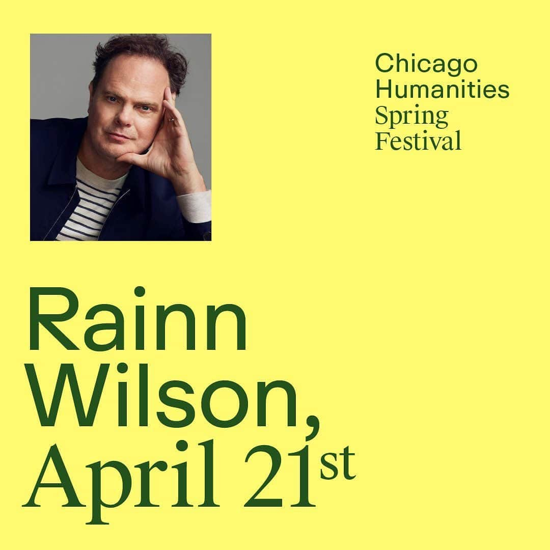 レイン・ウィルソンさんのインスタグラム写真 - (レイン・ウィルソンInstagram)「Chicago Humanities is so excited to welcome the one and only @rainnwilson! The comedic actor, author, and producer will chat with the Vice President of @thesecondcity, Kelly Leonard, about spiritual thinking and profound healing, peppered with plenty of Kung Fu and Star Trek references, as only Rainn Wilson can. See you on 4/21!  🎟️ Tickets are on sale now—grab them before they're gone: atchf.org/rainn-wilson  📸  A photo op with Rainn will be available for audience members who pre-order or purchase on-site pre-signed copies of SOUL BOOM—order directly through us or be sure to pick up a copy onsite to get your spot in line. ♥️ Become a member and help make our events happen! 💻 Newsletter signup and YouTube page links in bio  [Image description: Promotional image for Rainn Wilson's event at  Chicago Humanities on April 21.]  #ChicagoHumanitiesFestival #ChicagoEvents #Chicago #InstaChicago  #ChicagoGram #Announcement #RainnWilson #Chicagogram #windycity #Chicagolife #ExploreChicago #ChooseChicago #ChicagoSummer #Comedy #Authors #Writing #TheOffice」4月11日 21時50分 - rainnwilson