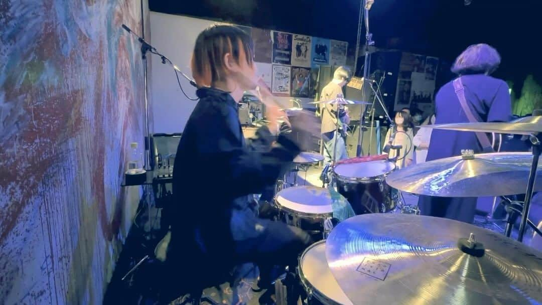 吉澤響のインスタグラム：「2023/3/28 堺FANDANGO 『Grave of Music』/ セカイイチ  #セカイイチ #ドラム  #live #drums #drummers #gretschdrums #gretschdrummer #istanbulcymbals #promucodrumsticks #promuco」