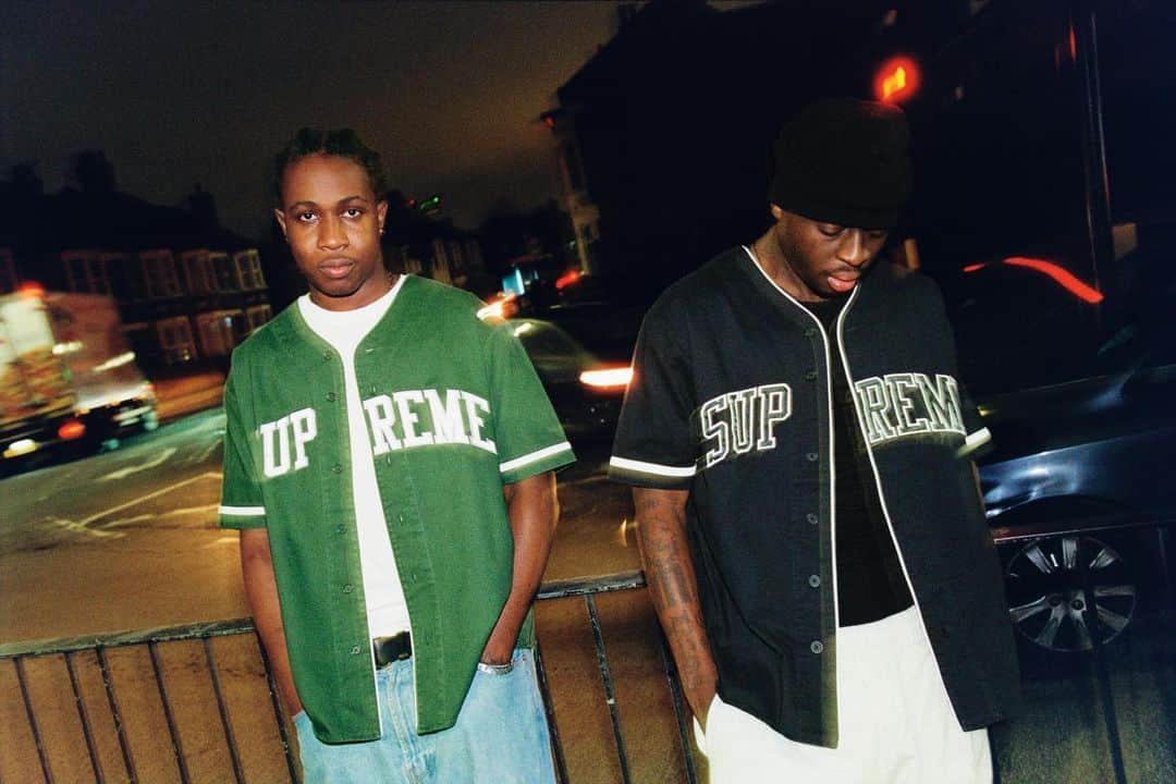 シュプリームのインスタグラム：「Supreme®/Timberland®. 04/13/2023  Supreme has worked with Timberland® on a new collection for Spring 2023. The collection consists of a Baseball Jersey, Hooded Sweatshirt and Sweatpant.   Available April 13th.   Available in Japan April 15th.」
