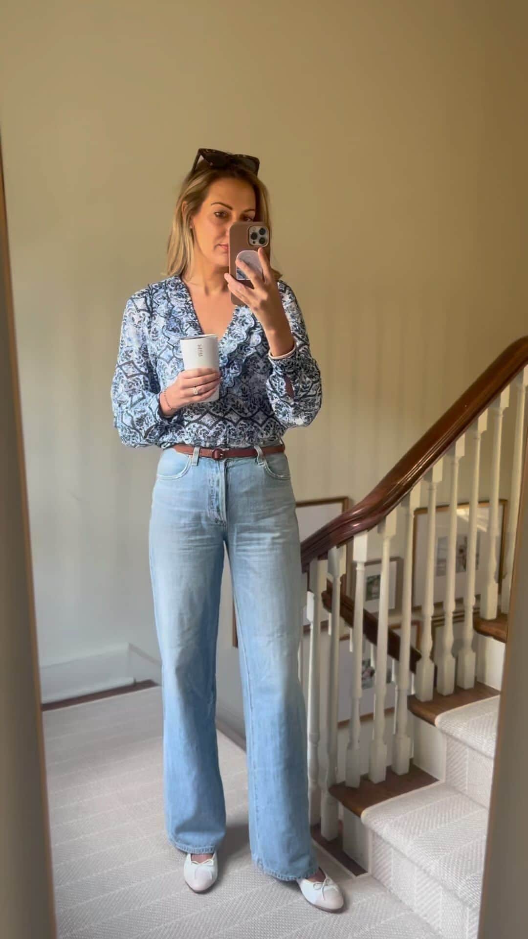 Anna Jane Wisniewskiのインスタグラム：「Quick OOTD - links will be in stories later today! #realstyle #ootd #springoutfit」