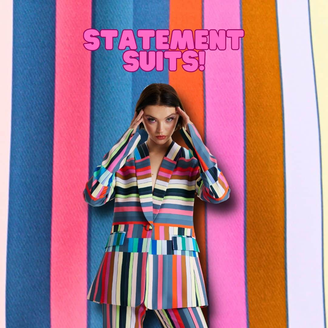 ハウスオブホランドのインスタグラム：「Get suited and booted with our new suits at www.houseofholland.co.uk   #Houseofholland #ootd #passionforfashion #londonfashion #ukfashion #boldcolours #fashioneditorial #designerweare #SS23」