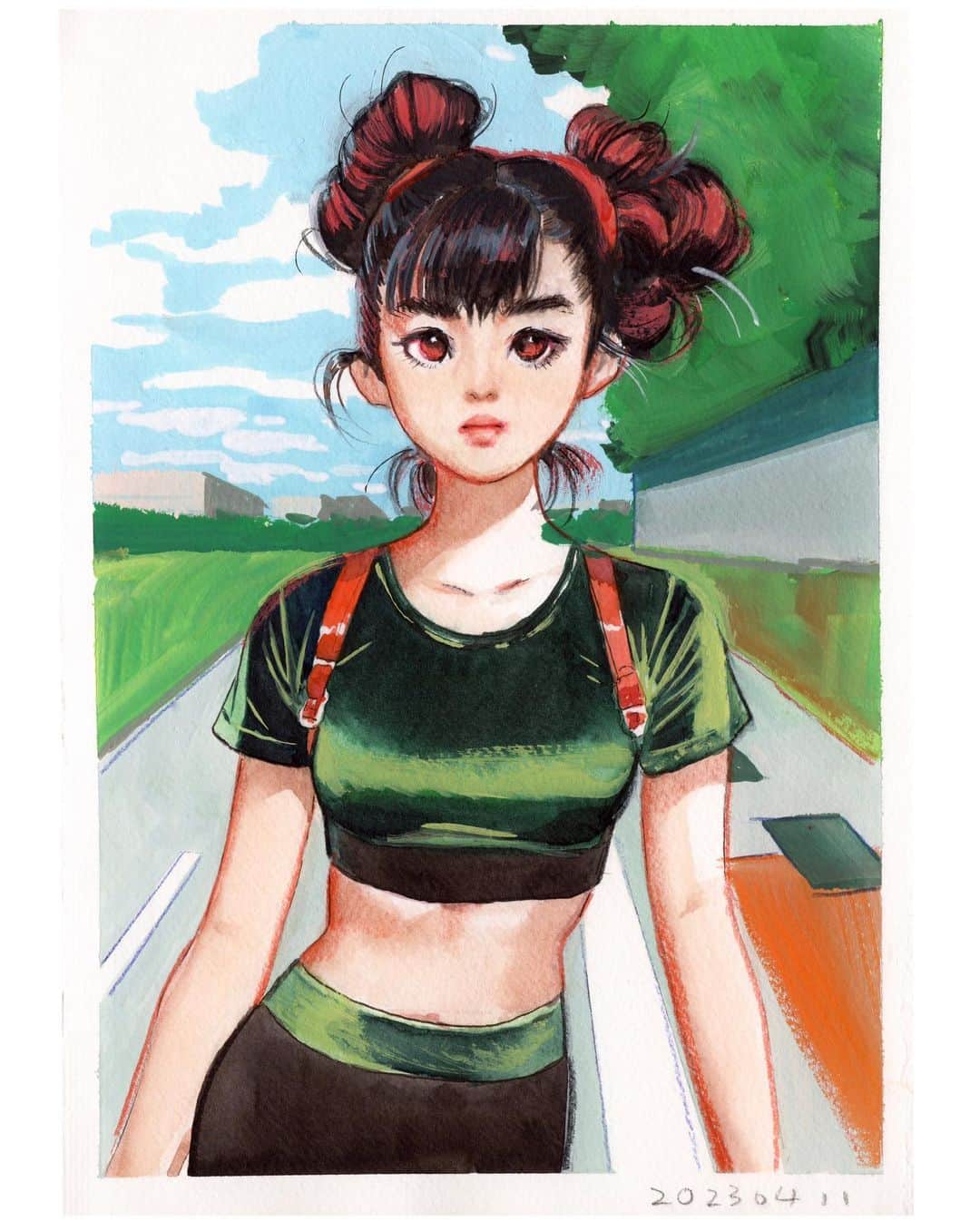 門小雷のインスタグラム：「LT Sketchbook 2023 / 003, 004」
