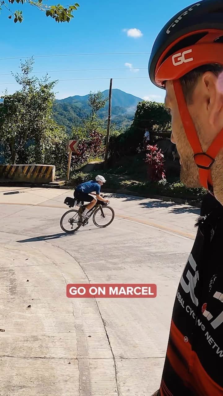 マルセル・キッテルのインスタグラム：「Conor Dunne and winner of 14 Tour de France stages, Marcel Kittel, take on the majestic mountains of the Philippine island of Luzon; riding 500km, and climbing over 11000m in 5 days in the bucket list bike ride of a lifetime.  Watch the film now on GCN+ 👉 gcn.eu/Philippines」