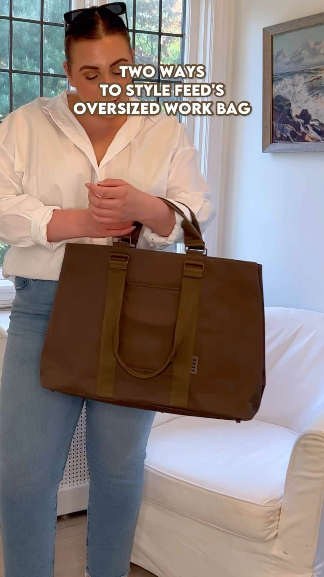 フィードプロジェクツのインスタグラム：「Carry our Oversized Work Bag from work ➡️ weekend (and everything in between).」